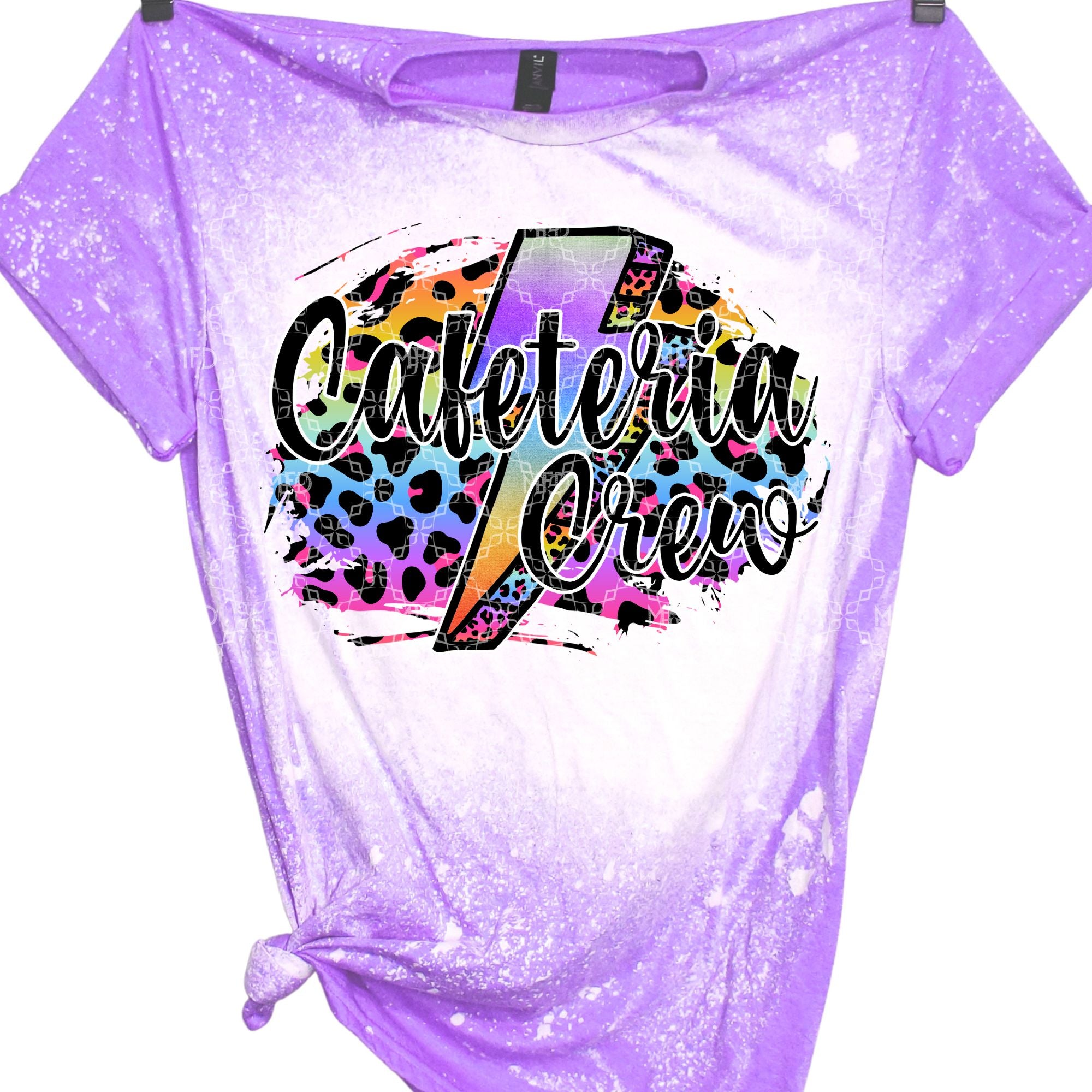 Cafeteria Crew Custodial Crew Sublimation Transfer, Lunch Lady